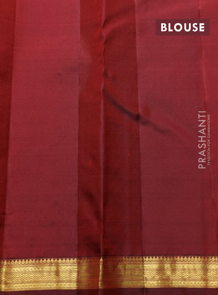 Pure kanchipuram silk saree maroon with allover zari woven 1000 buttas and zari woven border