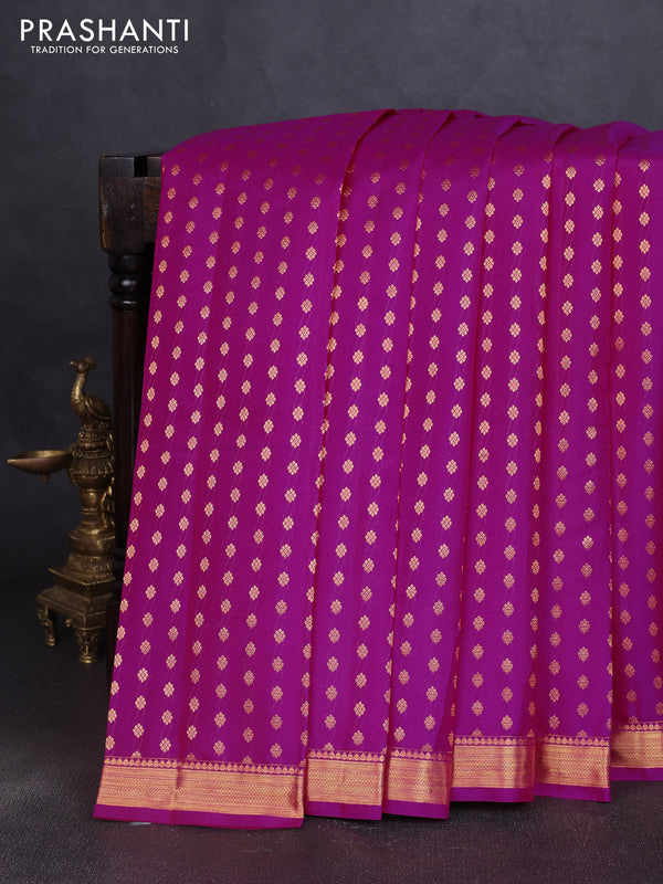 Pure kanchipuram silk saree pink with allover zari woven 1000 buttas and zari woven border