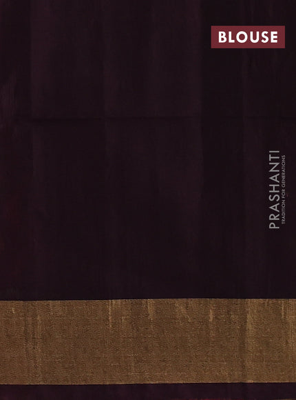 Ikat silk cotton saree red shade and wine shade with allover ikat weaves and zari woven border