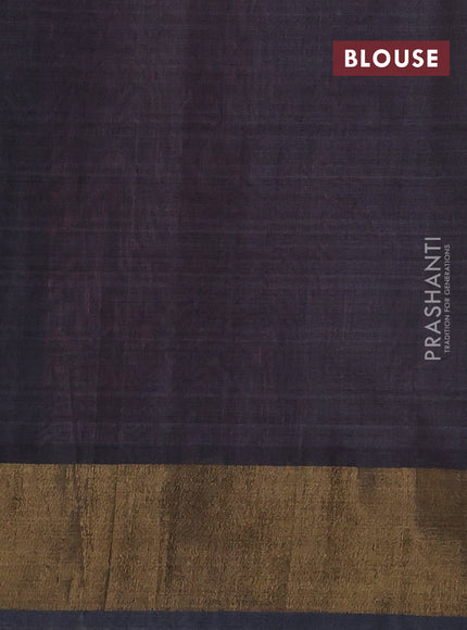 Ikat silk cotton saree dark pink and grey with allover ikat weaves and zari woven border