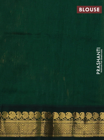 Silk cotton saree mustard yellow and bottle green with allover kalamkari prints and korvai zari woven border