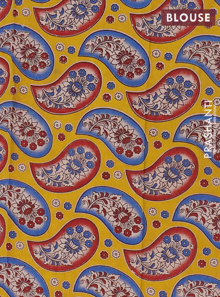 Narayanpet cotton saree deep wine and mustard yellow with plain body and thread woven border