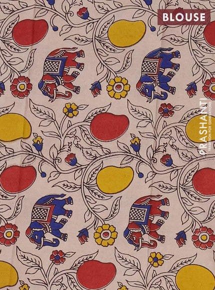 Narayanpet cotton saree jamun shade and beige with allover thread checked pattern and rettapet thread woven border