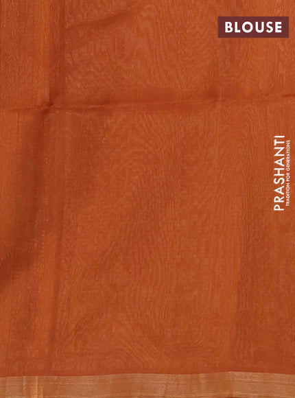 Kora silk cotton saree dark mustard and dual shade of dark mustard with allover zari woven buttas and zari woven border