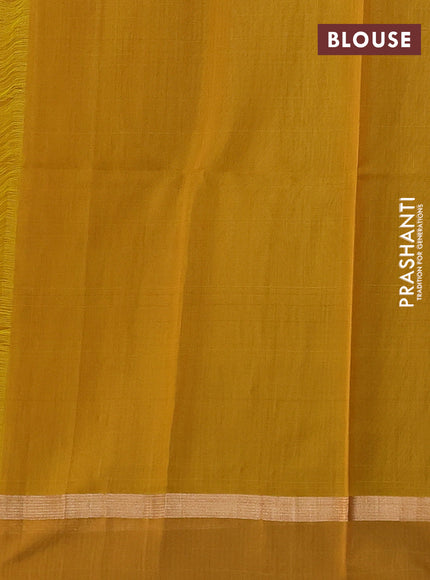 Kora silk cotton saree bottle green and mehendi green with zari woven buttas and zari woven simple border