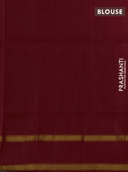 Pure uppada silk saree red with allover silver & zari weaves & buttas and rettapet zari woven border