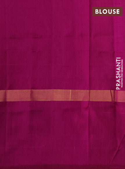 Pure uppada silk saree light pink and pink with allover checks & buttas and zari woven butta border