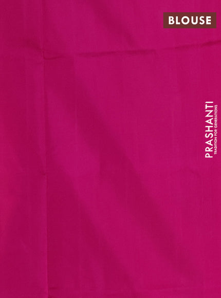Pure uppada silk saree dual shade of pinkish orange and pink with allover silver & zari coin buttas and simple border