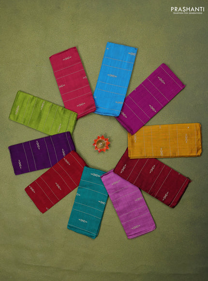 Raw silk blouse bits multi colour and pack of 10