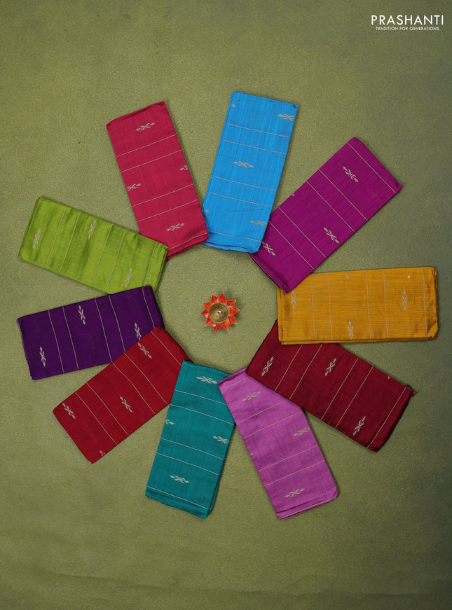Raw silk blouse bits multi colour and pack of 10