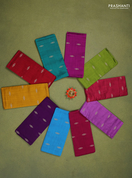 Raw silk blouse bits multi colour and pack of 10