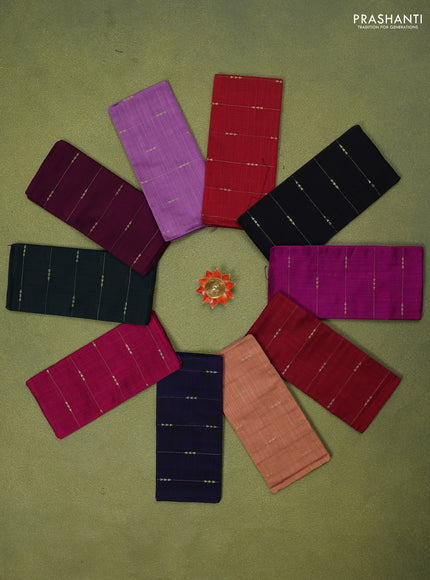 Raw silk blouse bits multi colour and pack of 10