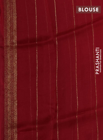 Banarasi organza silk saree wine shade and maroon with allover thread & zari woven buttas and banarasi style border