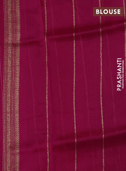 Banarasi organza silk saree purple and pink with allover thread & zari woven buttas and banarasi style border