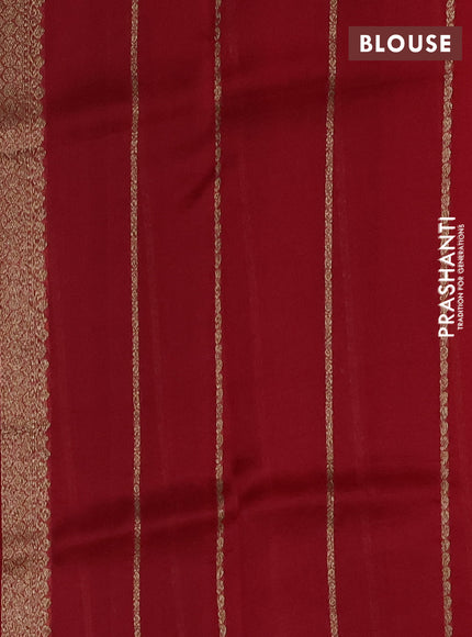 Banarasi organza silk saree wine shade and maroon with allover thread & zari woven buttas and banarasi style border