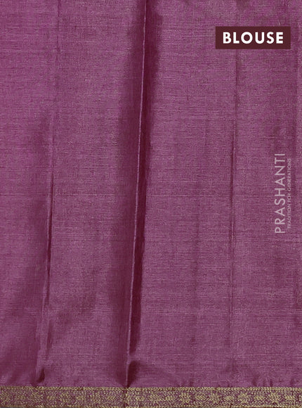 Banarasi tussar silk saree maroon with allover thread & zari woven buttas and small woven border