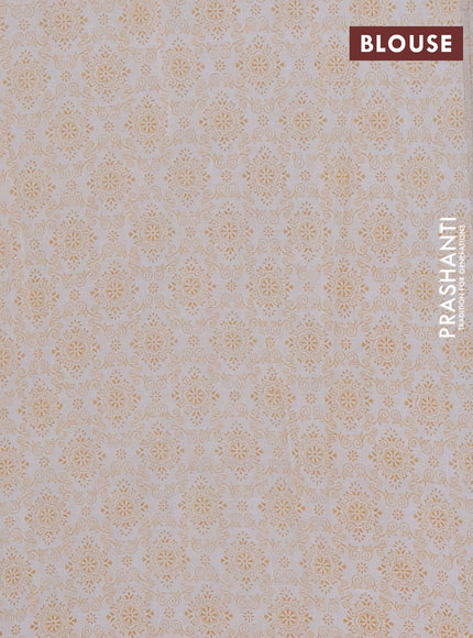 Mul cotton saree yellow with allover floral prints and printed border