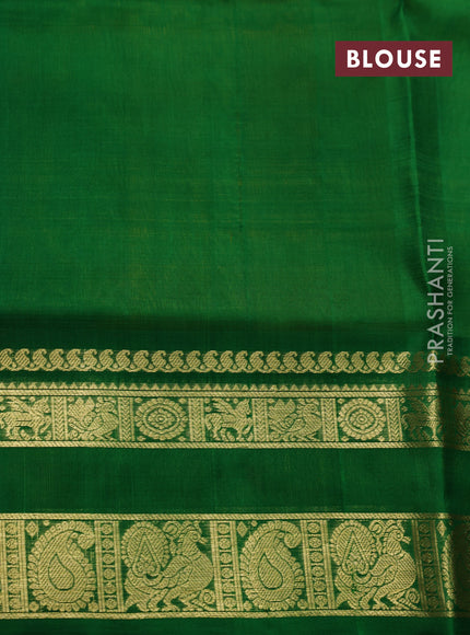 Venkatagiri silk saree lime yellow and green with plain body and rettapet zari woven border