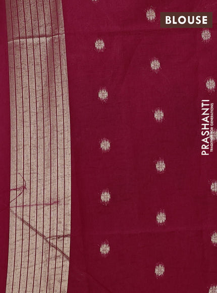 Semi paithani saree pink with allover zari woven buttas and paithani pallu