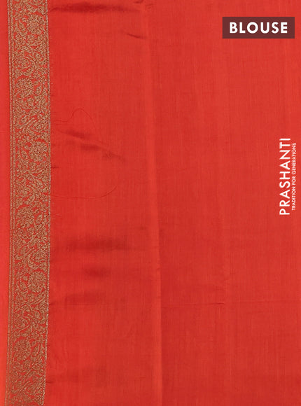 Chiniya silk saree magenta pink and red with allover thread & zari woven buttas and woven border