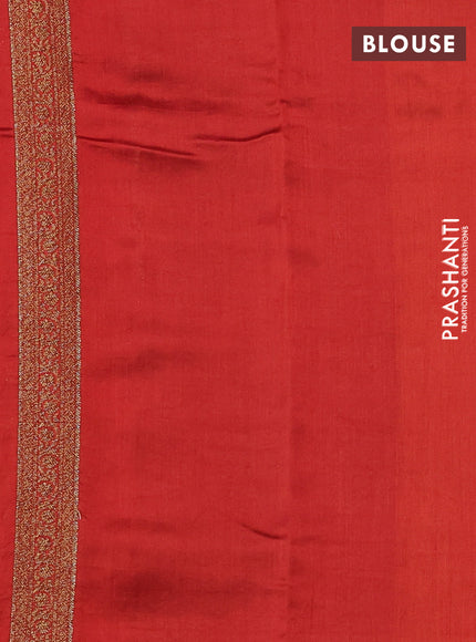 Chiniya silk saree deep maroon and maroon with allover thread & zari woven buttas and woven border