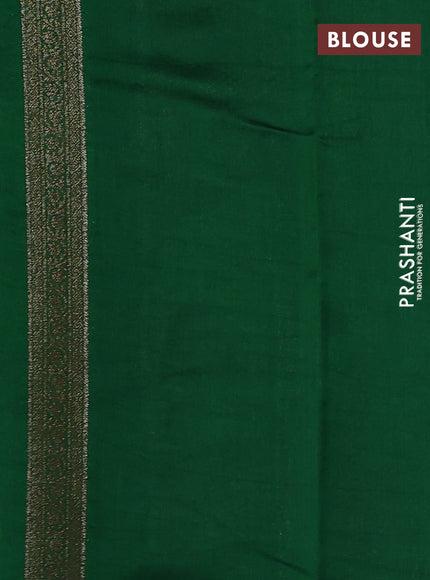 Chiniya silk saree magenta pink and green with allover thread & zari woven buttas and woven border