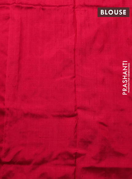 Pochampally silk saree maroon with allover ikat weaves and simple border