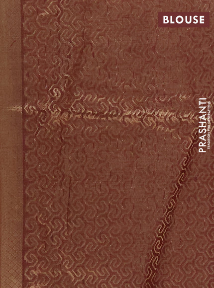 Jamdhani cotton saree pale yellow with allover thread woven buttas and jamdhani pallu