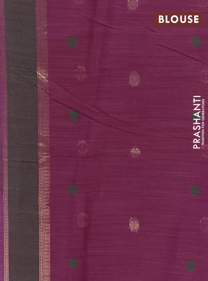 Jamdhani cotton saree lavender and purple with allover thread & zari woven buttas and jamdhani pallu