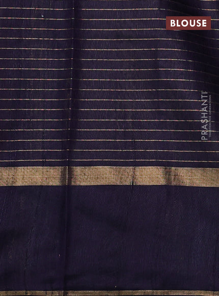 Pure dupion silk saree pink and violet with allover zari checked pattern and rettapet zari woven butta border
