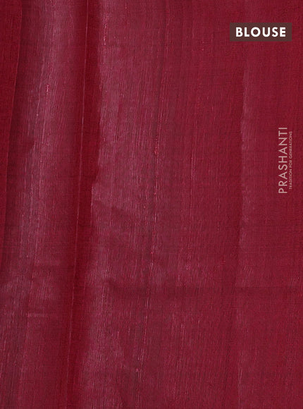 Pure dupion silk saree bottle green and red with plain body and temple design zari woven butta border