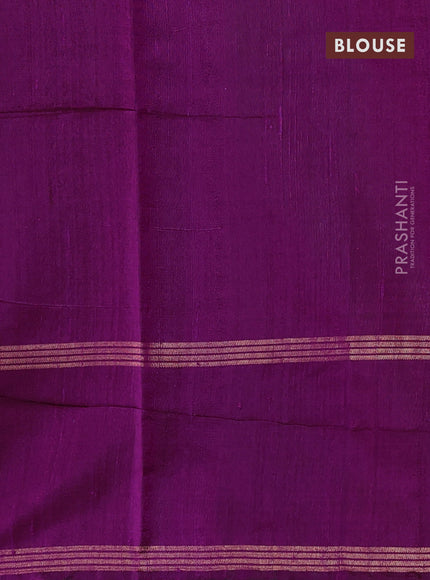 Pure dupion silk saree magenta pink with allover zari woven buttas and rettapet zari woven border