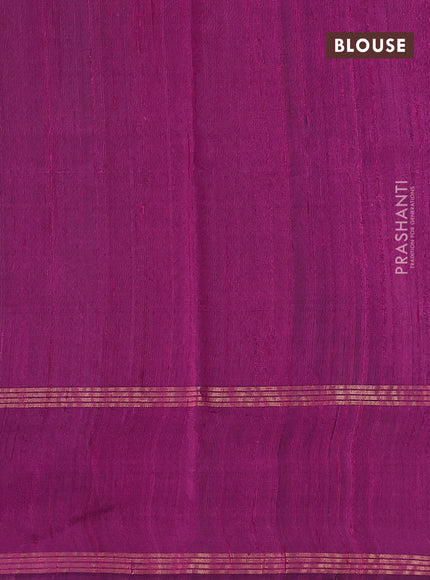 Pure dupion silk saree peacock green and pink with allover zari woven buttas and rettapet zari woven border