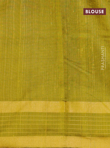 Pure dupion silk saree yellow with allover paisley zari woven buttas and rettapet zari woven border