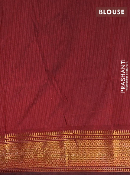 Semi tussar saree black and deep maroon with allover leheriya style ikat weaves and zari woven border