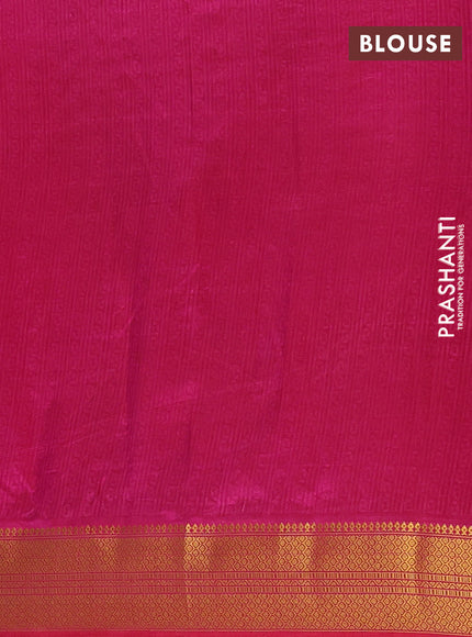 Semi tussar saree purple and maroon with allover patola prints and zari woven border