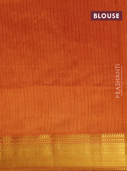 Semi tussar saree rust pink and rust shade with allover patola prints and zari woven border