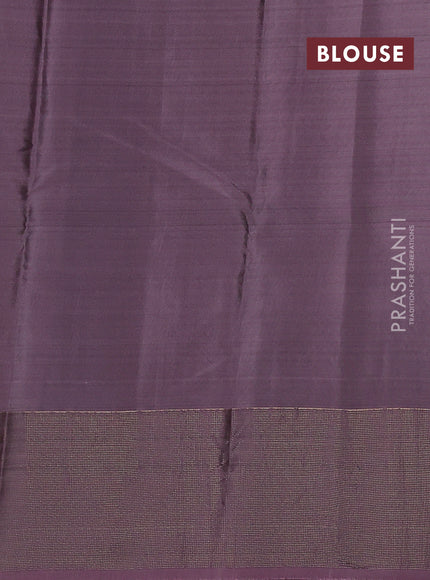Kanchipuram silk saree deep maroon and mauve pink with zari woven buttas and zari woven border