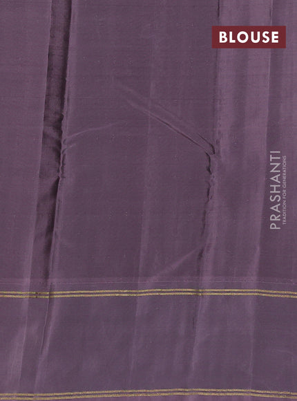 Kanchipuram silk saree coffee brown and rosy brown with allover zari weaves & buttas and rettapet zari woven border