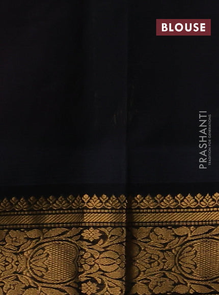 Kuppadam silk cotton saree with allover vaiarosi pattern & buttas and temple design zari woven border