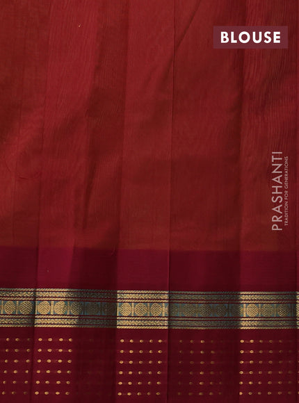 Kuppadam silk cotton saree lime yellow and maroon with zari woven buttas and temple design zari woven butta border