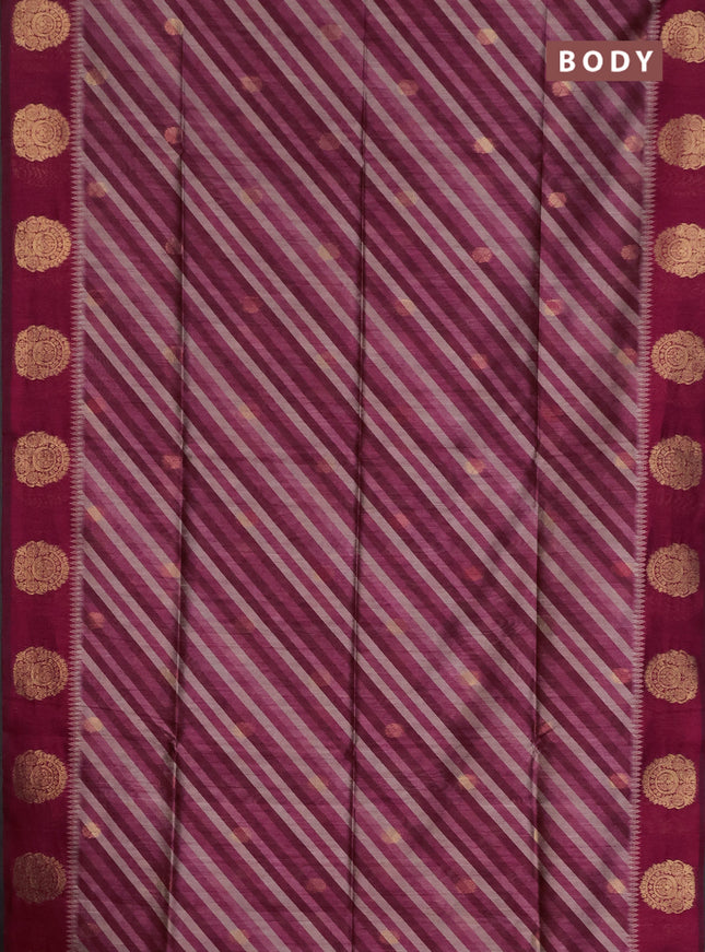 Bhagalpuri tussar saree pink with allover leheriya prints & zari buttas and zari woven butta prints