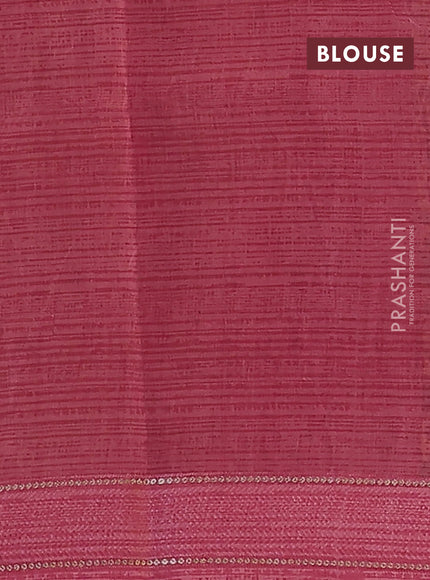 Chanderi silk cotton saree mustard and pink with allover kalamkari prints and woven border