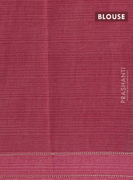 Chanderi silk cotton saree green and pink with allover kalamkari prints and woven border
