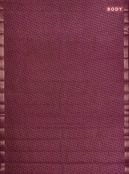 Semi raw silk saree pastel purple with allover geometric prints and zari woven border