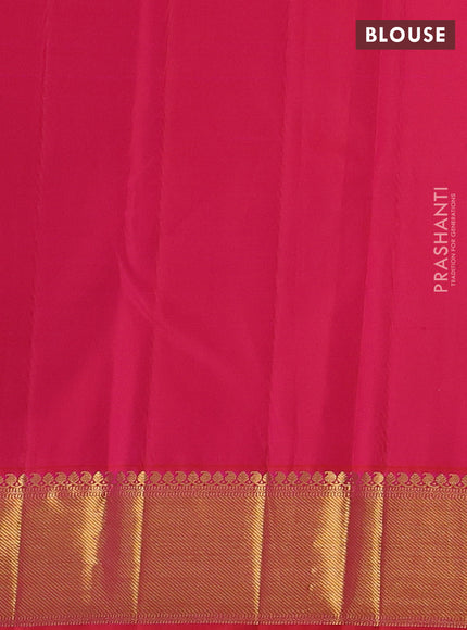 Pure kanchipuram silk saree beige and red with allover checks & zari woven buttas and rich zari woven border