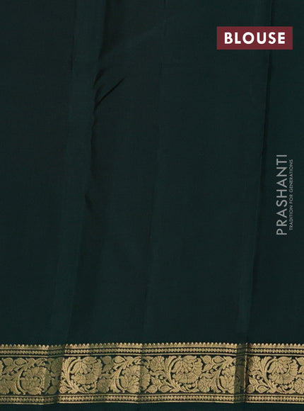 Pure kanchipuram silk saree dual shade of pink and green with allover zari checks & buttas and zari woven border