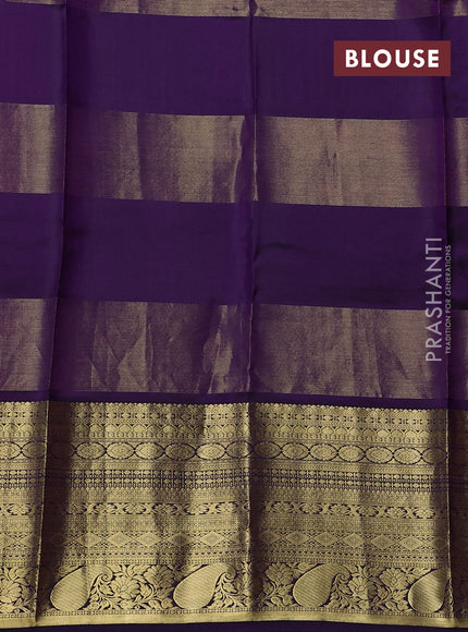 Pure kanchipuram silk saree yellow and black with allover zari checks & buttas and long azri woven border