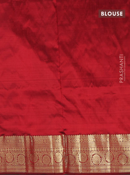 Pure kanchipuram silk lehenga dhawani dual shade of greenish maroon and maroon with allover zari checks & buttas and rich zari woven border