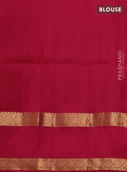 Pure soft silk saree light green and pink with allover zari checks & buttas and rettapet zari woven border